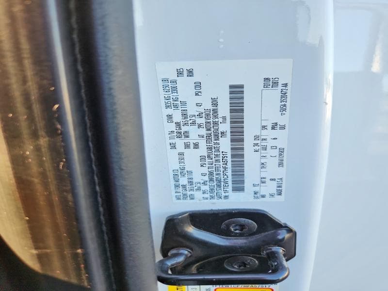 2017 FORD F150 SUPERCREW 12