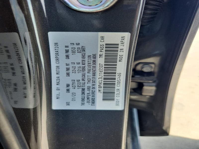 2020 MAZDA 3 SELECT 12