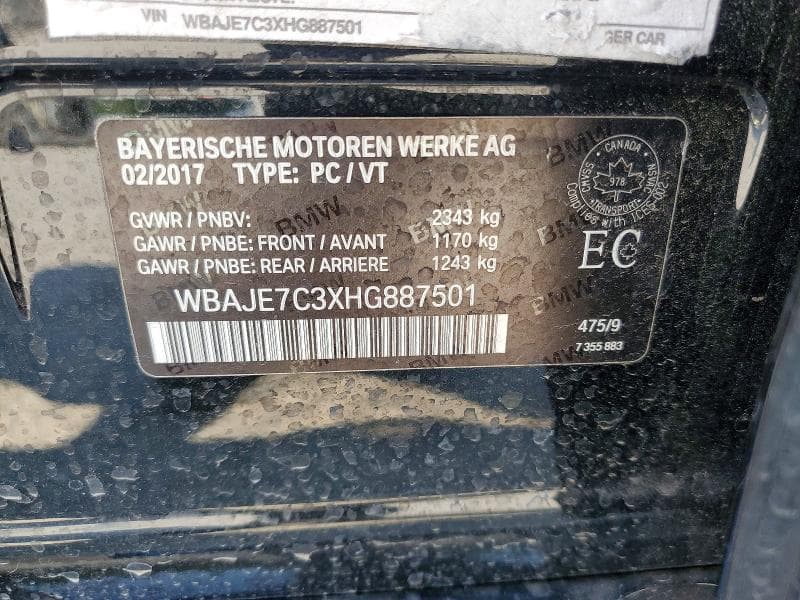 2017 BMW 540 XI 13