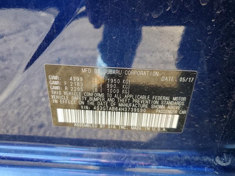 2017 SUBARU IMPREZA PREMIUM 12