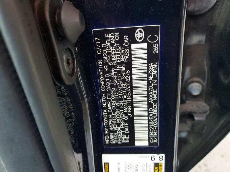 2018 TOYOTA CAMRY SE 13