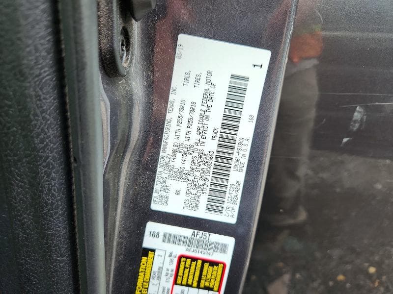 2019 TOYOTA TUNDRA SR5 12