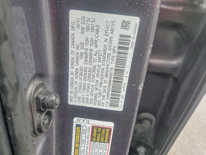 2021 HONDA CR-V EX 13
