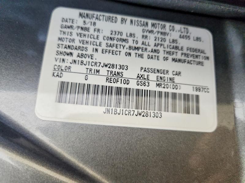 2018 NISSAN ROGUE SPORT SV 14