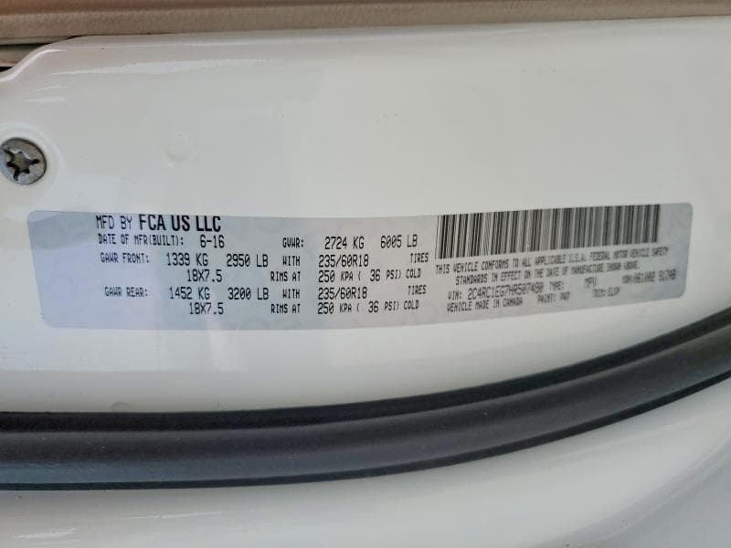 2017 CHRYSLER PACIFICA TOURING L PLUS 13