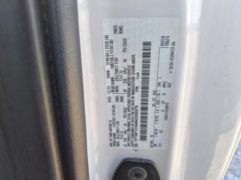 2022 FORD F150 12
