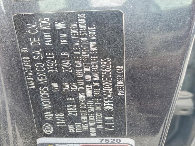 2019 KIA FORTE EX 12