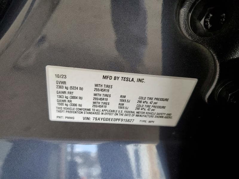 2023 TESLA MODEL Y 12