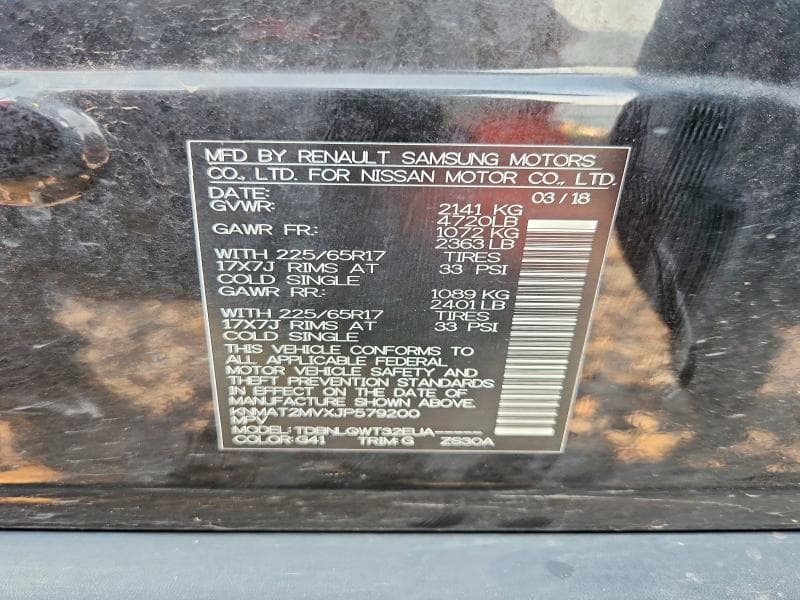 2018 NISSAN ROGUE SV 13