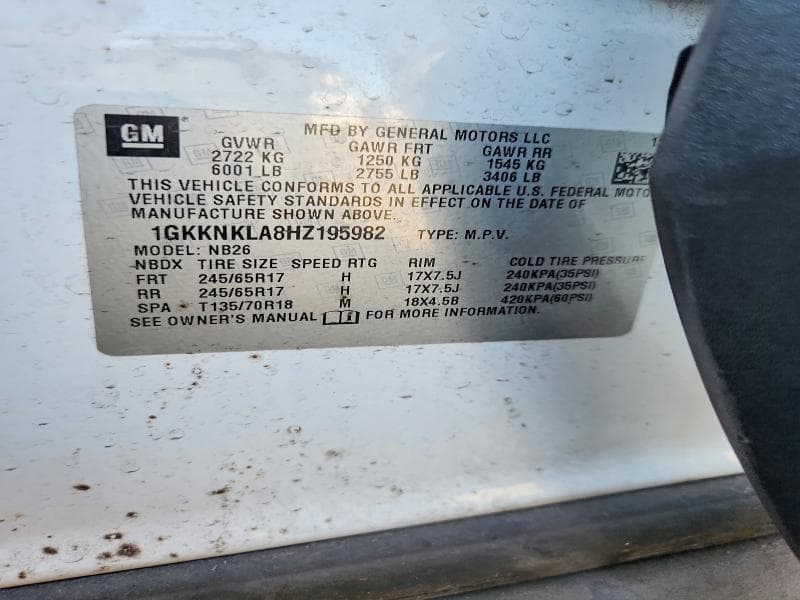 2017 GMC ACADIA SLE 12