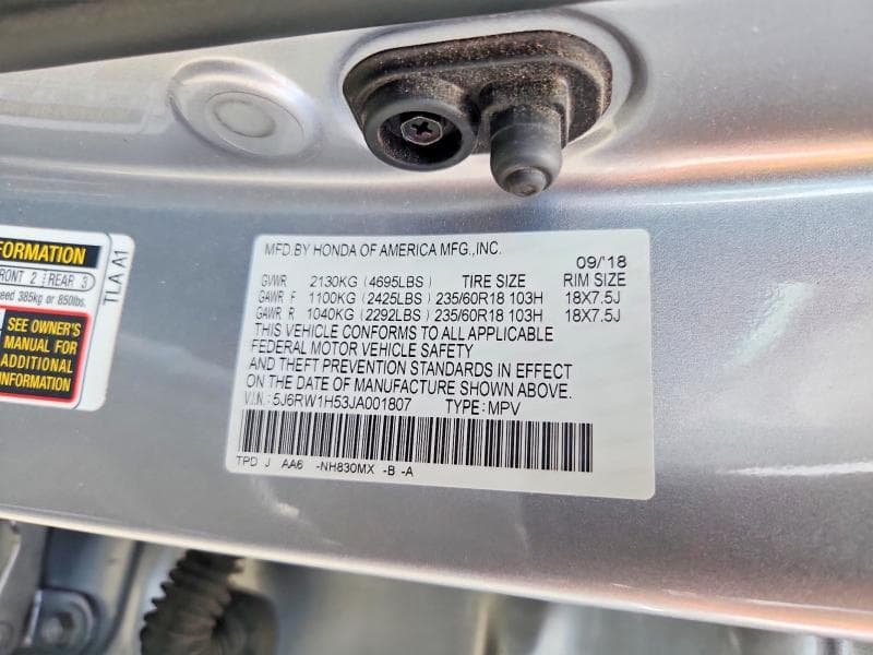 2018 HONDA CR-V EX 12