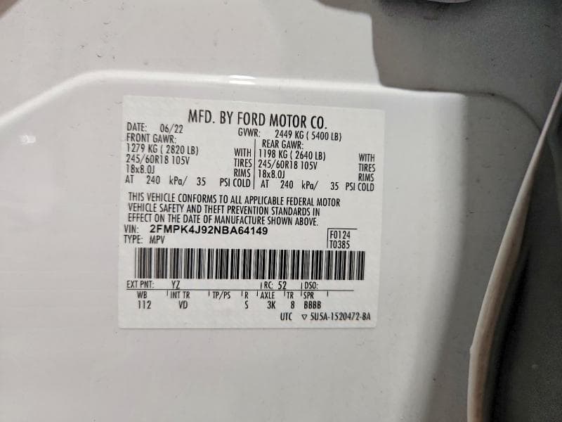 2022 FORD EDGE SEL 13