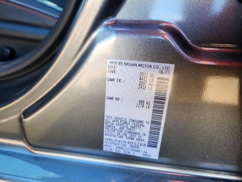 2025 NISSAN ALTIMA SR 12