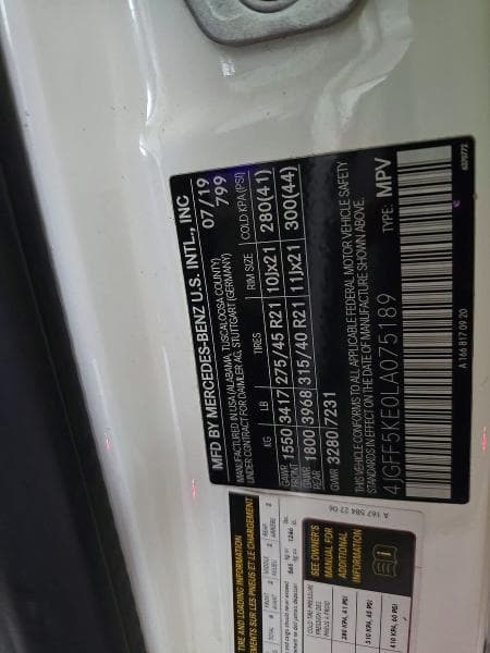 2020 MERCEDES-BENZ GLS 450 4MATIC 10