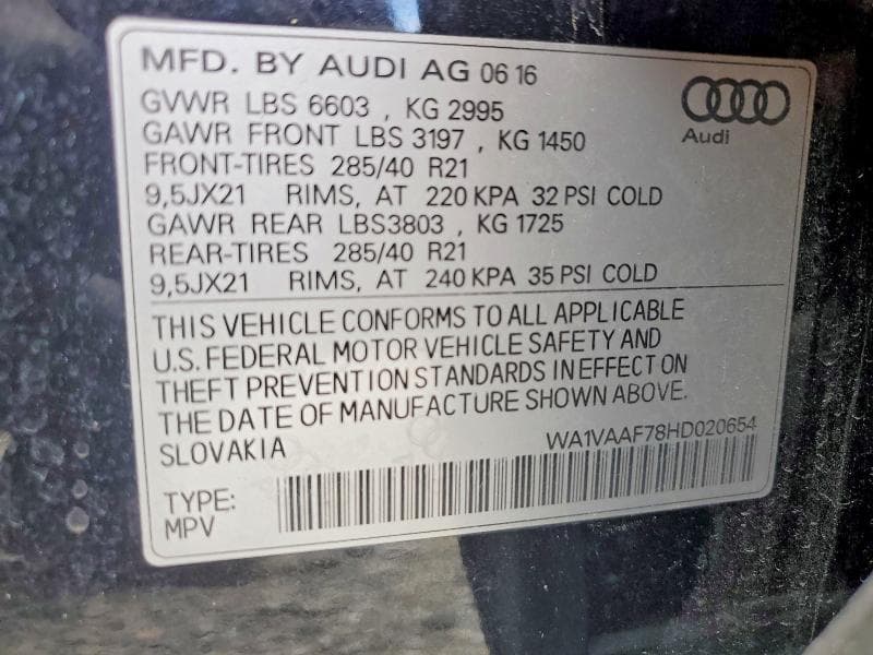 2017 AUDI Q7 PRESTIGE 13