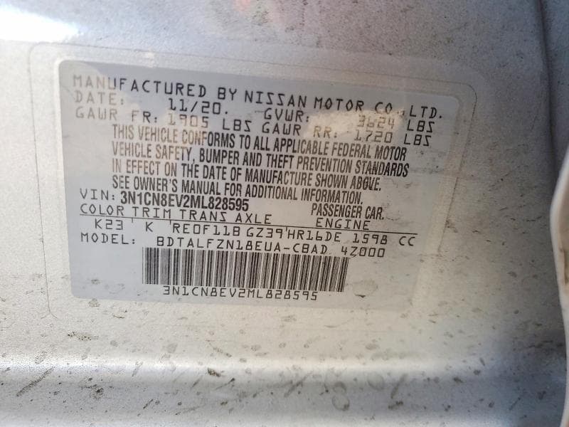 2021 NISSAN VERSA SV 12