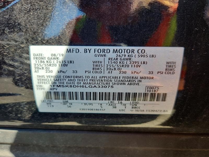 2020 FORD EXPLORER XLT 13