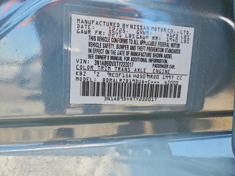 2026 NISSAN SENTRA SR 13