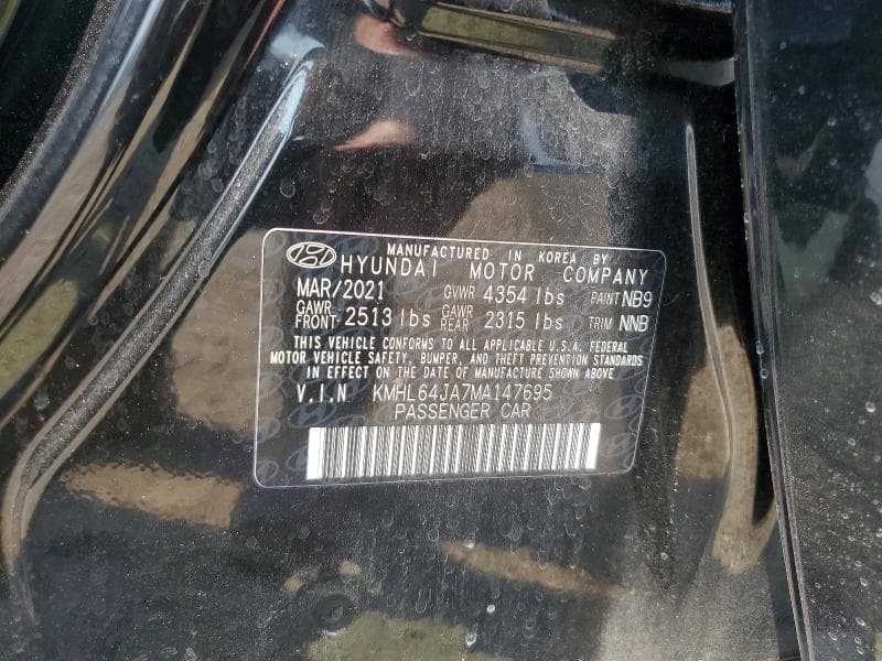2021 HYUNDAI SONATA SEL 12