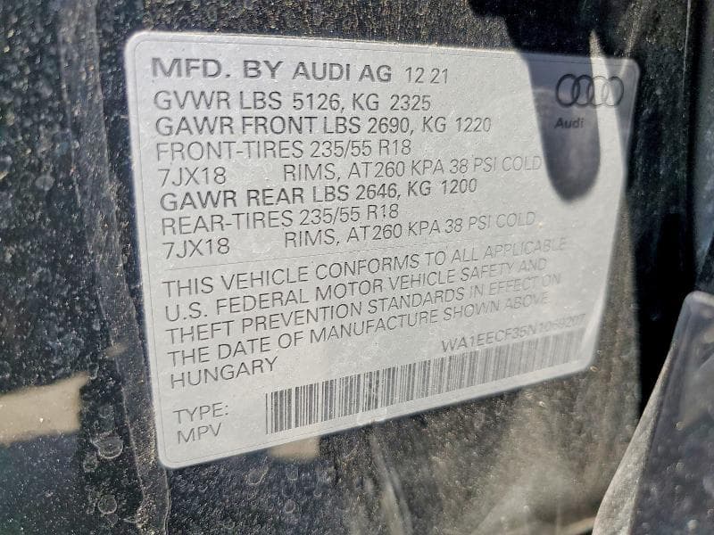 2022 AUDI Q3 PREMIUM PLUS S LINE 45 13