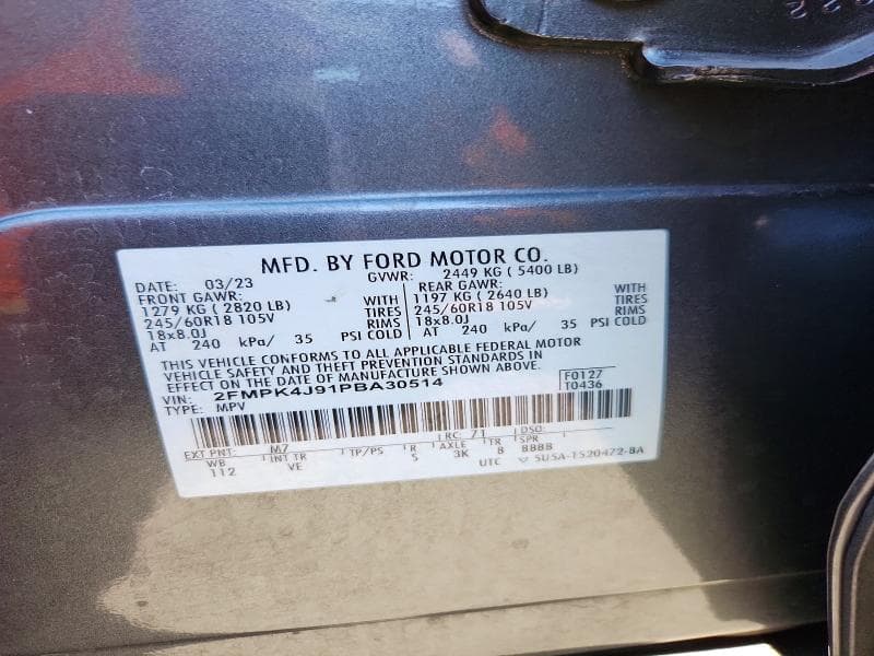 2023 FORD EDGE SEL 12