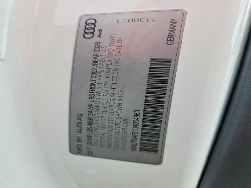2018 AUDI A5 PREMIUM PLUS S-LINE 12