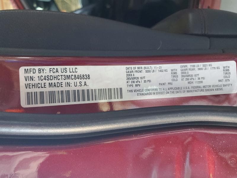2021 DODGE DURANGO R/T 13