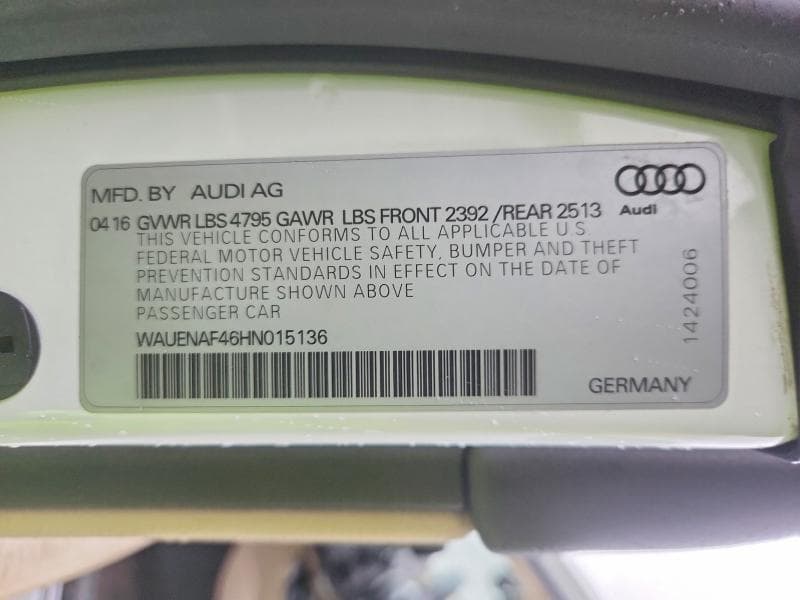 2017 AUDI A4 PREMIUM PLUS 12
