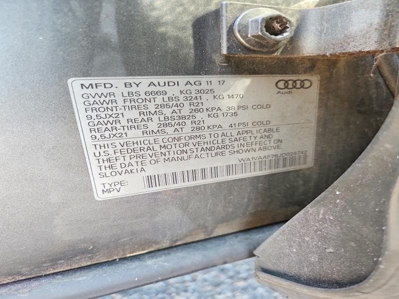 2018 AUDI Q7 PRESTIGE 13