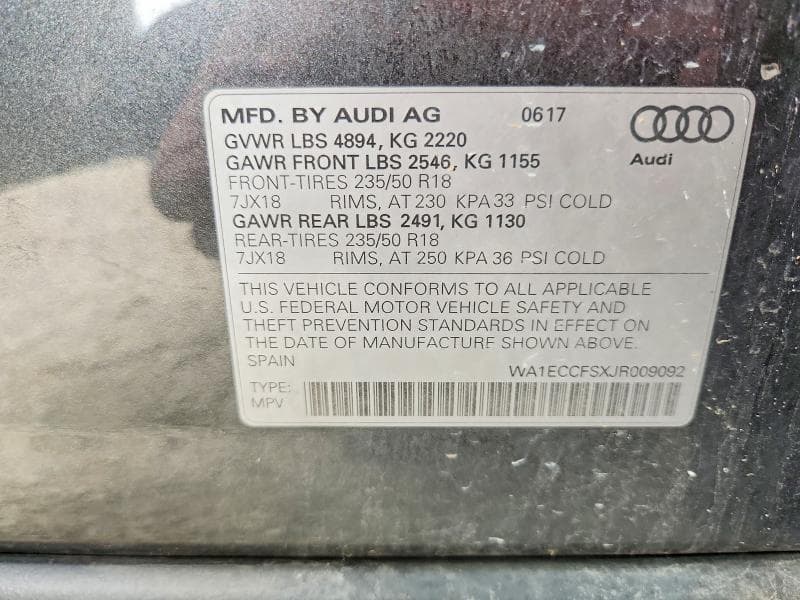 2018 AUDI Q3 PREMIUM 13