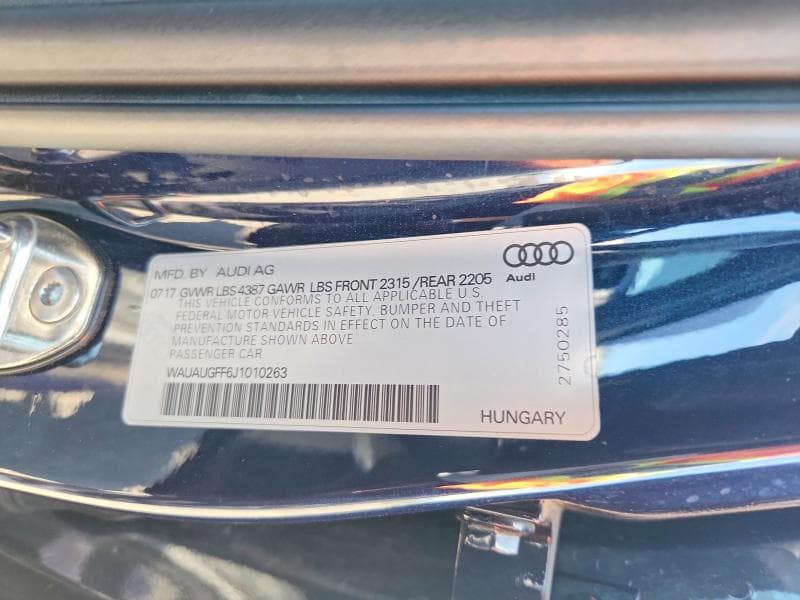 2018 AUDI A3 PREMIUM 12