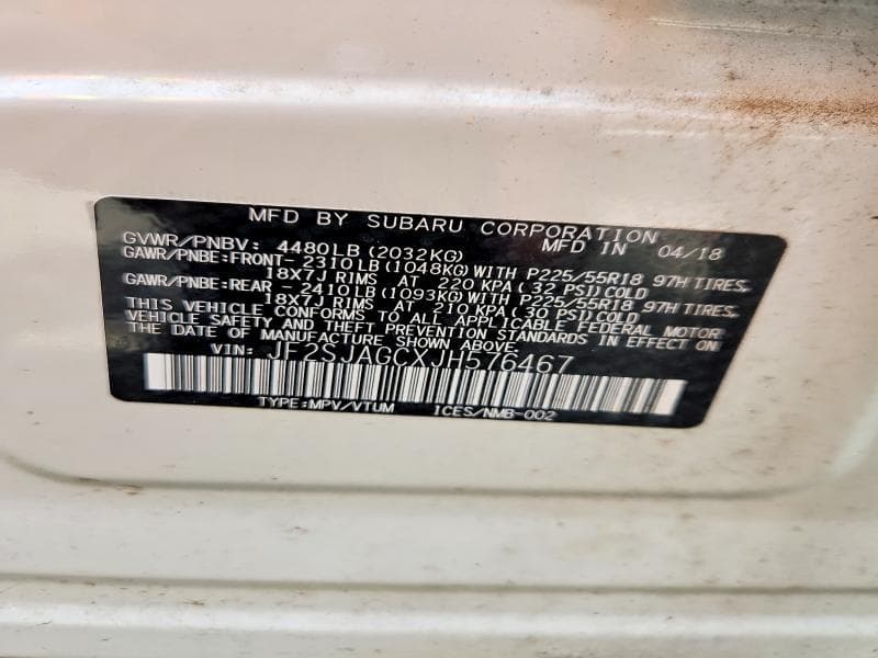 2018 SUBARU FORESTER 2.5I PREMIUM 13