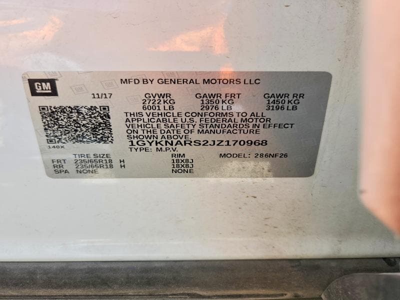 2018 CADILLAC XT5 13