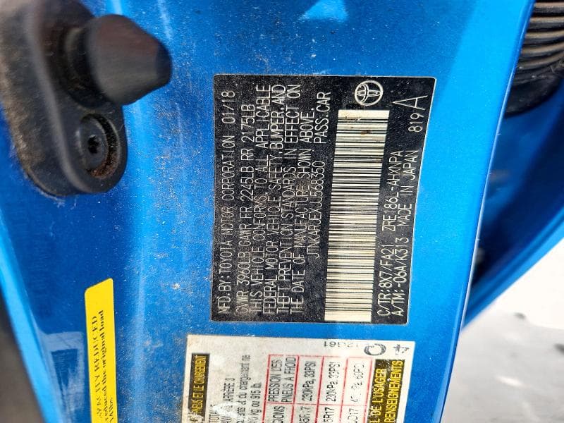 2018 TOYOTA COROLLA IM BASE 13