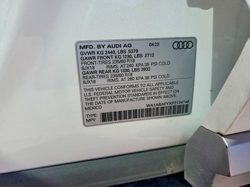 2023 AUDI Q5 PREMIUM 40 13