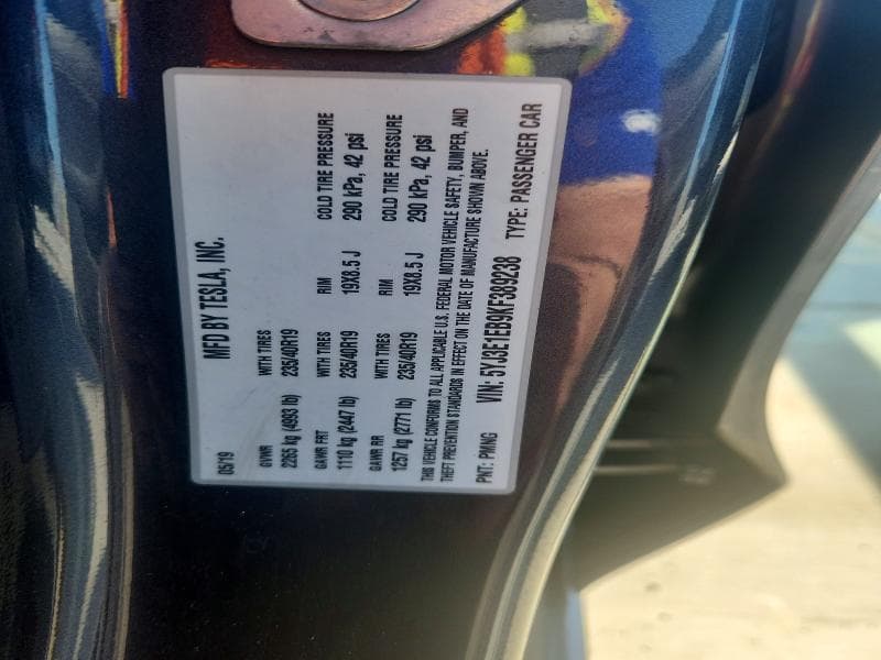 2019 TESLA MODEL 3 12