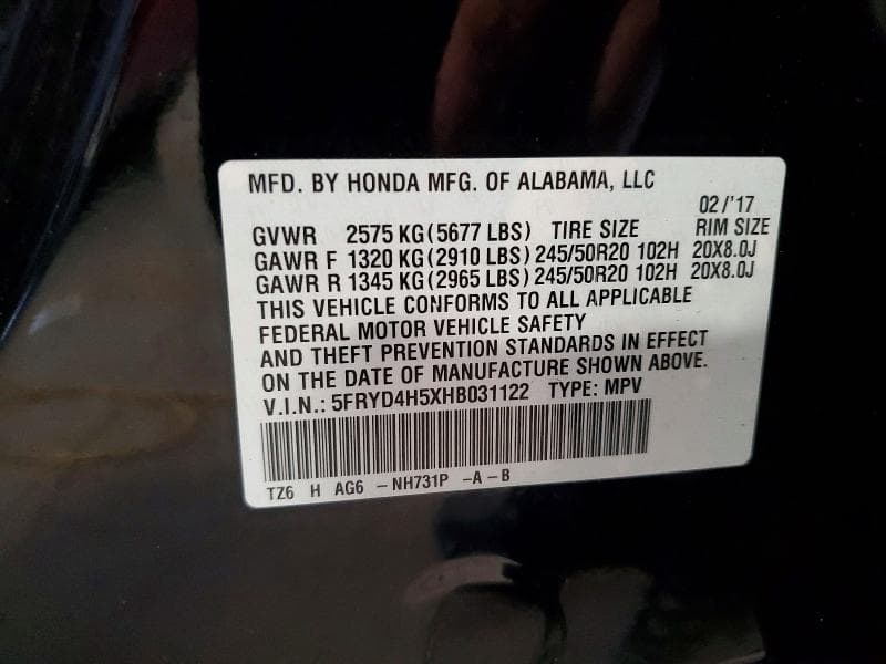 2017 ACURA MDX TECHNOLOGY 13