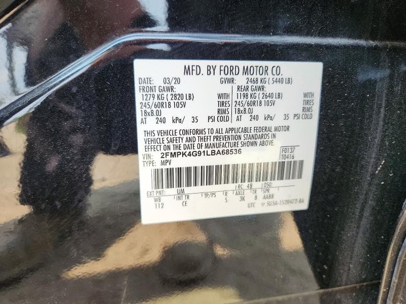 2020 FORD EDGE SE 14