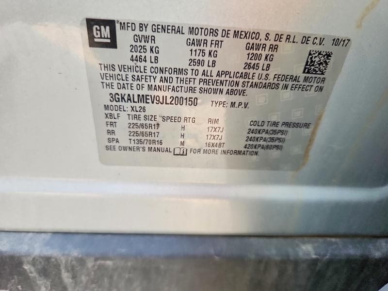 2018 GMC TERRAIN SLE 13