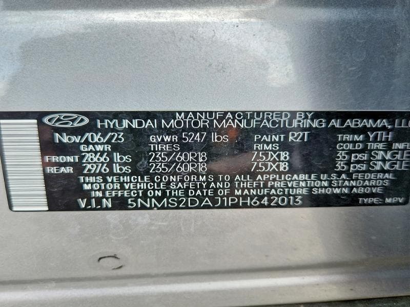 2023 HYUNDAI SANTA FE SEL 12
