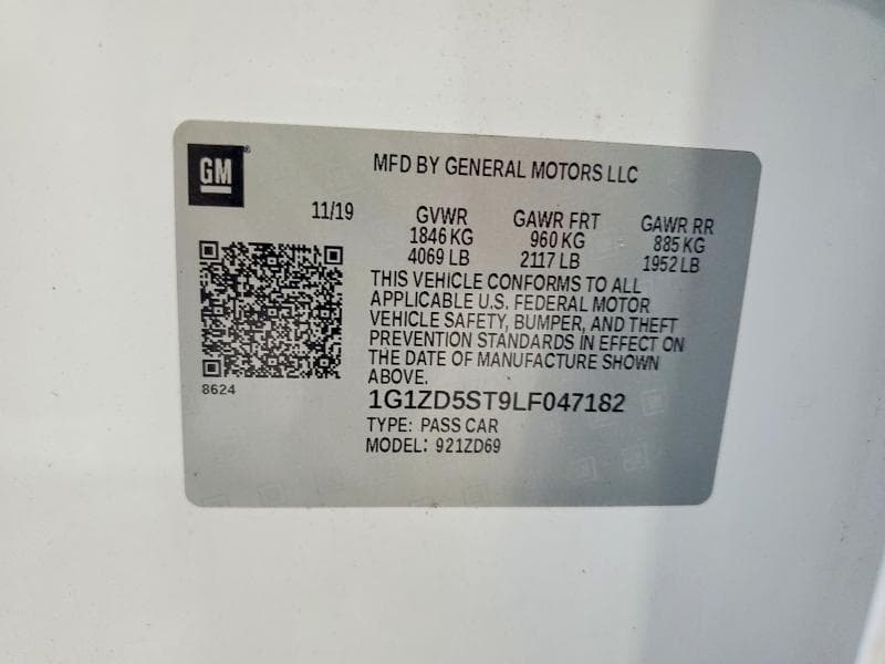 2020 CHEVROLET MALIBU LT 12