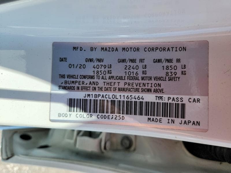 2020 MAZDA 3 SELECT 13