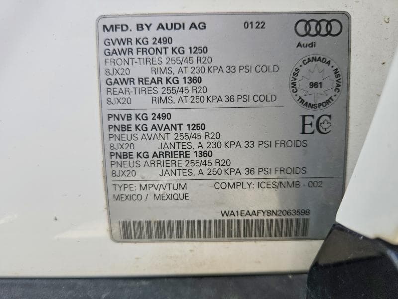 2022 AUDI Q5 PREMIUM PLUS 45 14