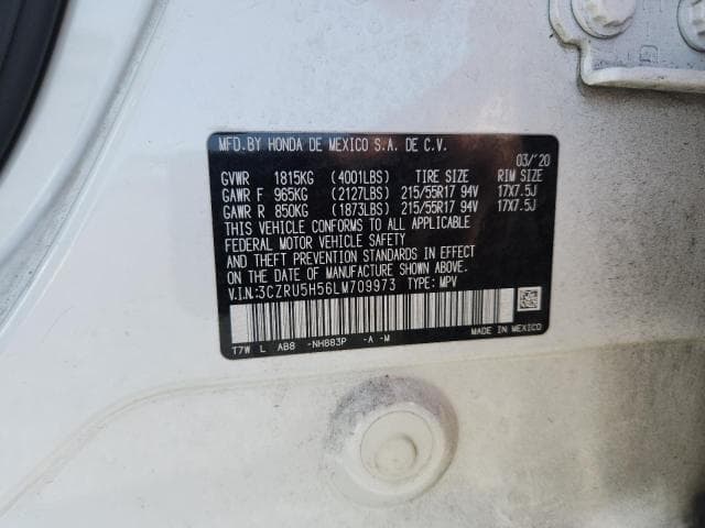 2020 HONDA HR-V EX 13