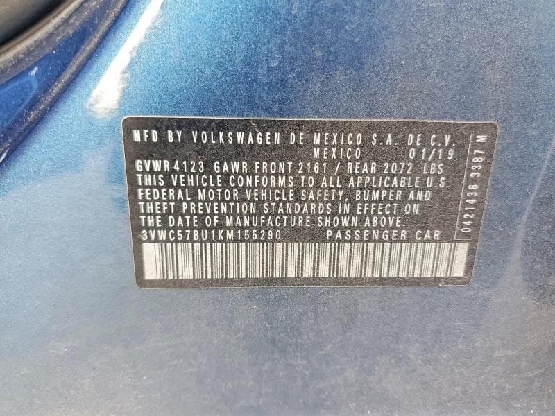 2019 VOLKSWAGEN JETTA S 13