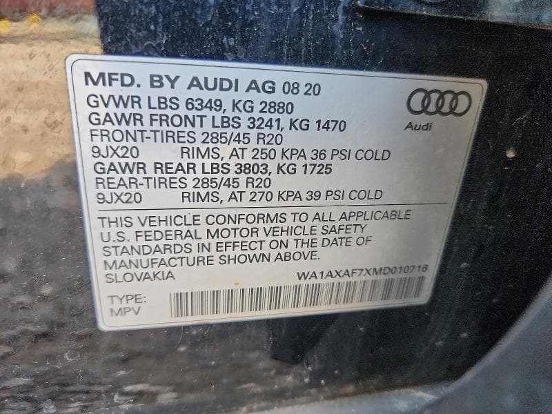 2021 AUDI Q7 PREMIUM 13