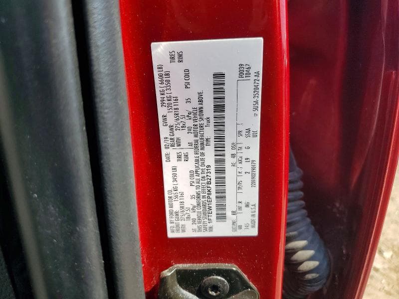 2019 FORD F150 SUPERCREW 12