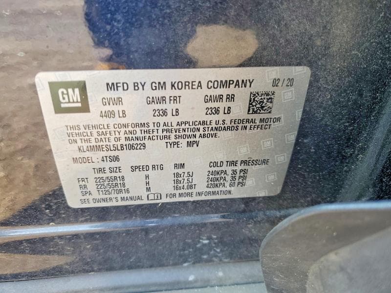 2020 BUICK ENCORE GX SELECT 12