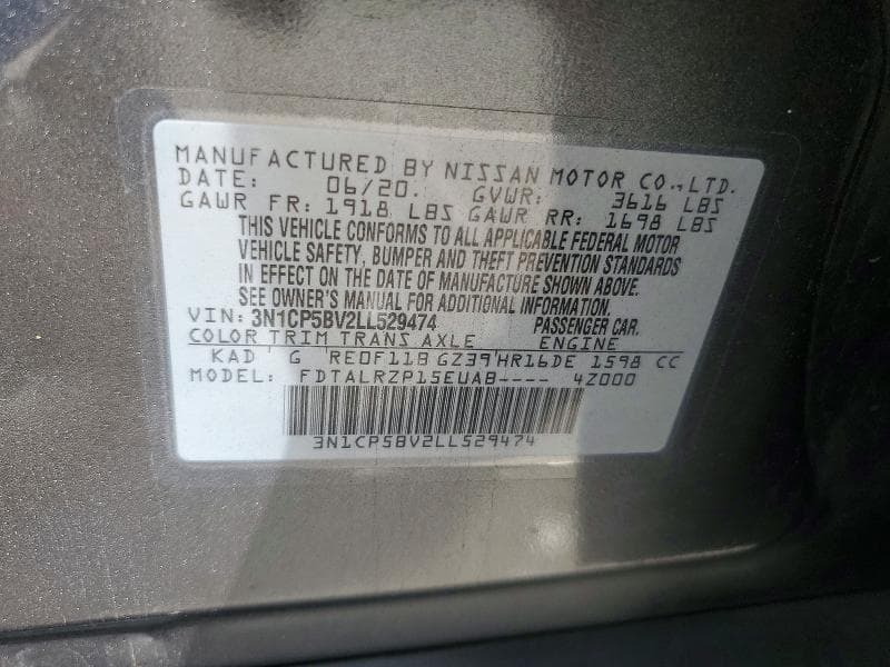2020 NISSAN KICKS S 13