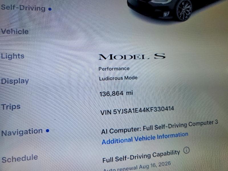 2019 TESLA MODEL S 9